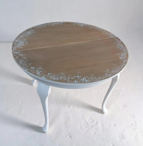 Runder Vintage-Esstisch ausziehbar – Landhausstil | Camille