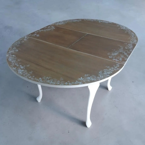 Runder Vintage-Esstisch ausziehbar – Landhausstil | Camille