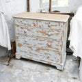 Shabby Chic Kommode aus Holz – Vintage Schubladenkommode im Used Look – Thio