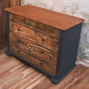 Industrial Kommode mit Schraubenschlüssel-Griffen – Vintage Sideboard in Rostoptik – Klaus