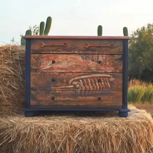 Industrial Kommode mit Schraubenschlüssel-Griffen – Vintage Sideboard in Rostoptik – Klaus