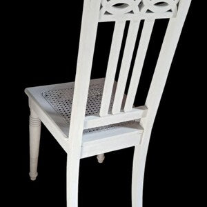 Vintage Holzstuhl Weiß – Landhaus & Shabby Chic Esszimmerstuhl – Vincent