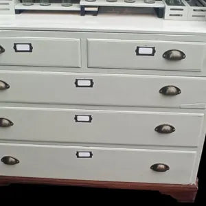 Vintage Küchenschrank mit Arbeitsfläche – Küchensekretär & Coffee Bar in Mintgrün – Benno