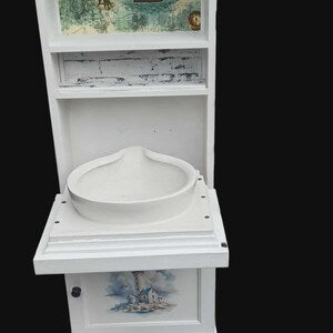 Original Schiffswaschtisch Vintage – maritimer Waschtisch mit Spiegel – Igor