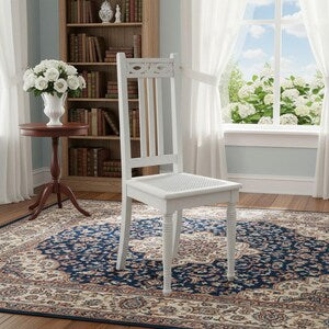 Vintage Holzstuhl Weiß – Landhaus & Shabby Chic Esszimmerstuhl – Vincent