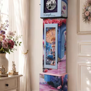 Vintage Standuhr mit Stauraum & Geheimfach – märchenhaftes Upcycling Unikat – Wonder