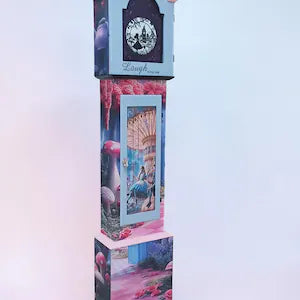 Vintage Standuhr mit Stauraum & Geheimfach – märchenhaftes Upcycling Unikat – Wonder